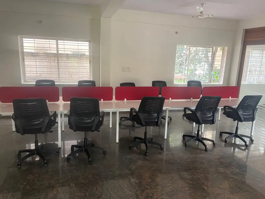 1000 Sq.ft Semi-Furnished Office for Rent Siddaiyya Puranik Road ₹30,000 KHB Colony