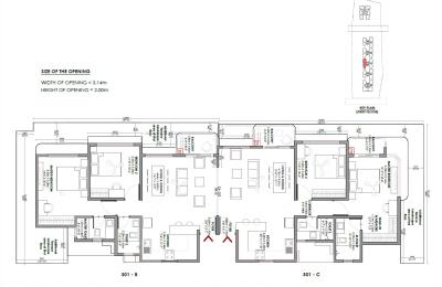 Luxurious 4.5BHK apartment (2852 sft.) @ MVN AeroOne near Aerospace SEZ