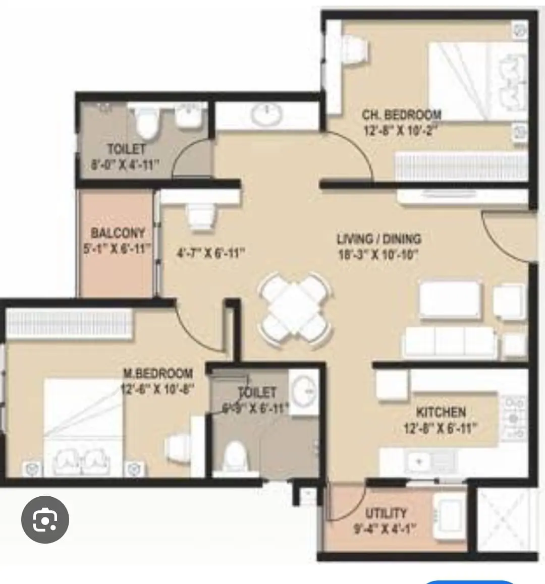 2 BHK Flat for Sale in GM Infinite E-City Town, Bangalore