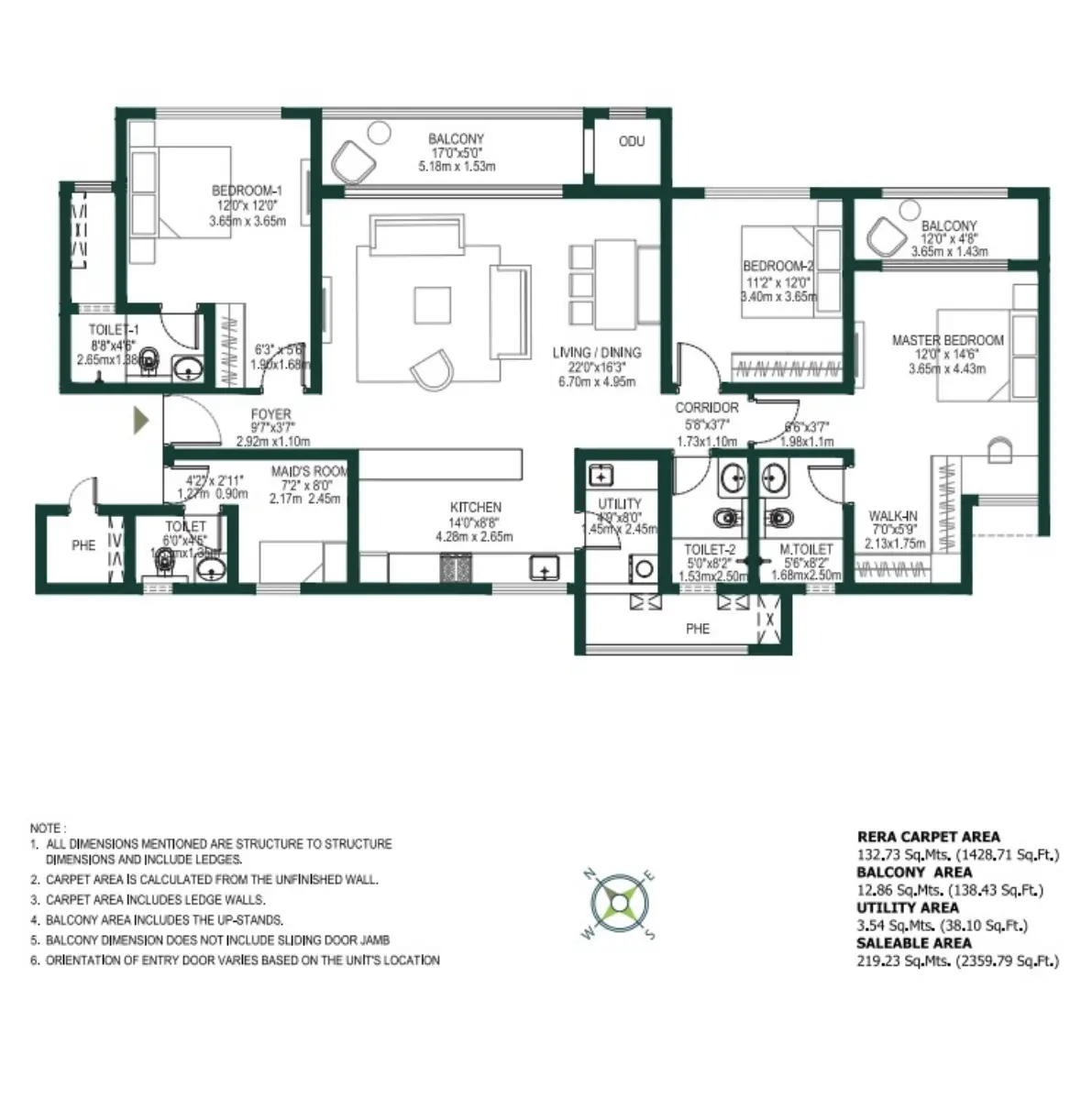 3.5 BHK Godrej Woodscapes