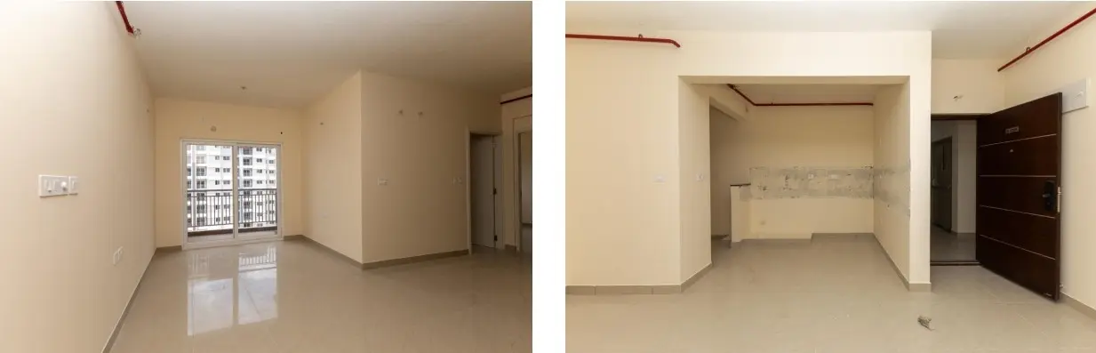2BHK Flat for Sale in TVS Emerald Jardin 12th Floor Pool Facing