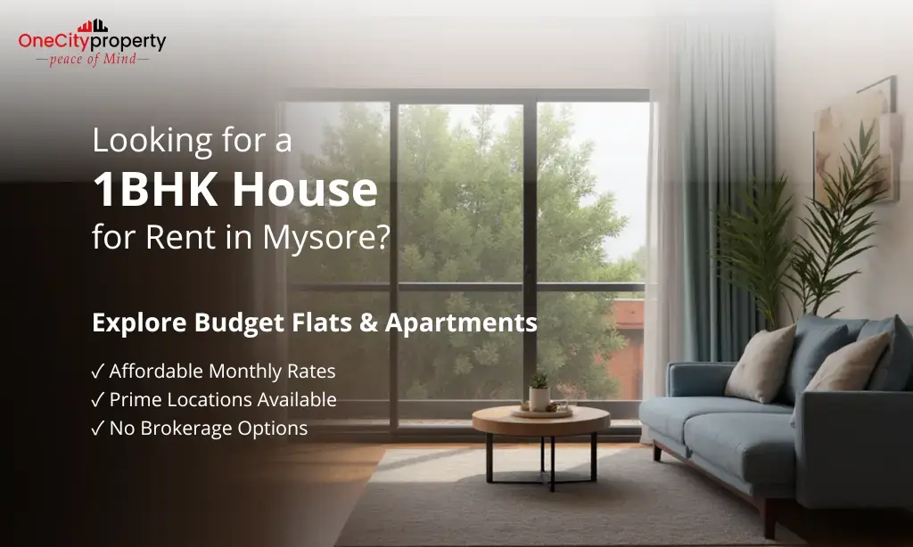 1 BHK House for Rent in Mysore: Budget Flats & Apartments