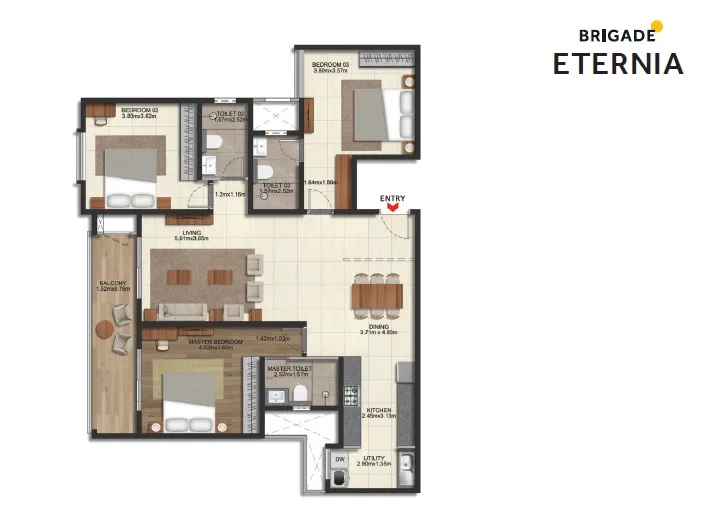 Brigade Eternia Yelahanka — 3 & 4 BHK Luxury Apartments North Bangalore