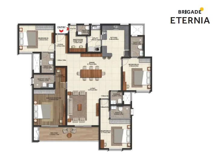 Brigade Eternia Yelahanka — 3 & 4 BHK Luxury Apartments North Bangalore