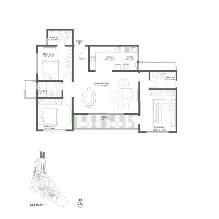 Embassy East Avenue Whitefield — 2, 2.5 & 3 BHK Luxury Apartments ITPL Main Road Bangalore