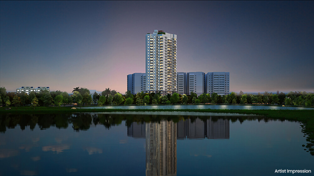 Kolte Patil Lakeside 24 Hennur Road Bangalore - 2, 2.5 & 3 BHK Lake-Facing Apartments