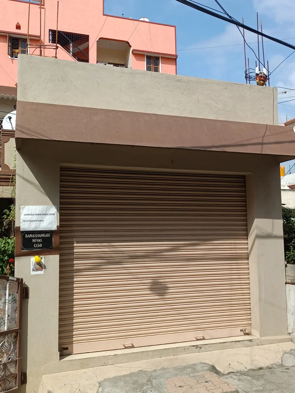 120 Sq.ft Commercial Shop for Rent near Benniganahalli Metro Station