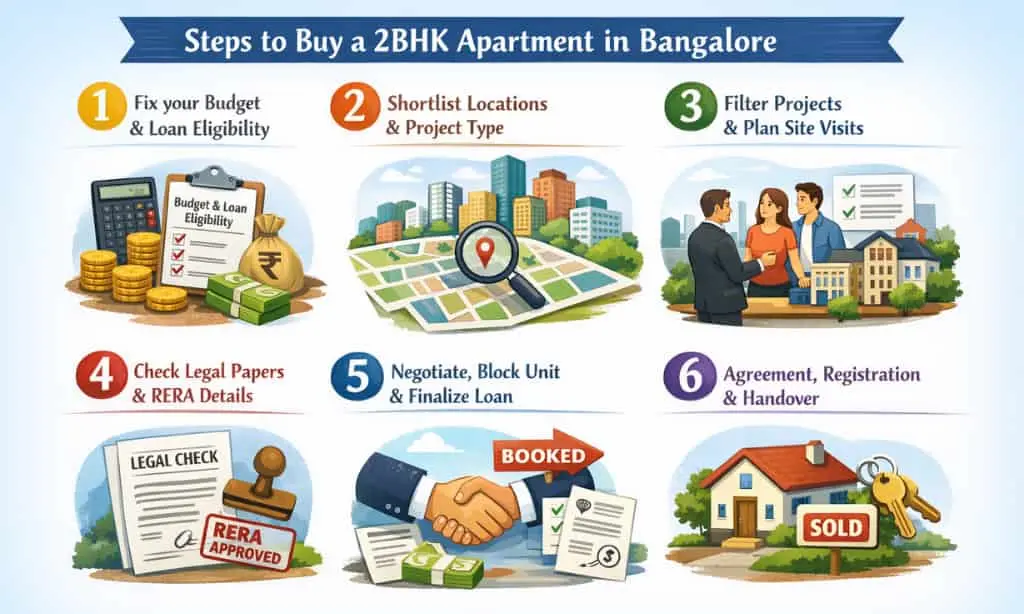 Step-by-Step Process to Buy a 2BHK Apartment in Bangalore