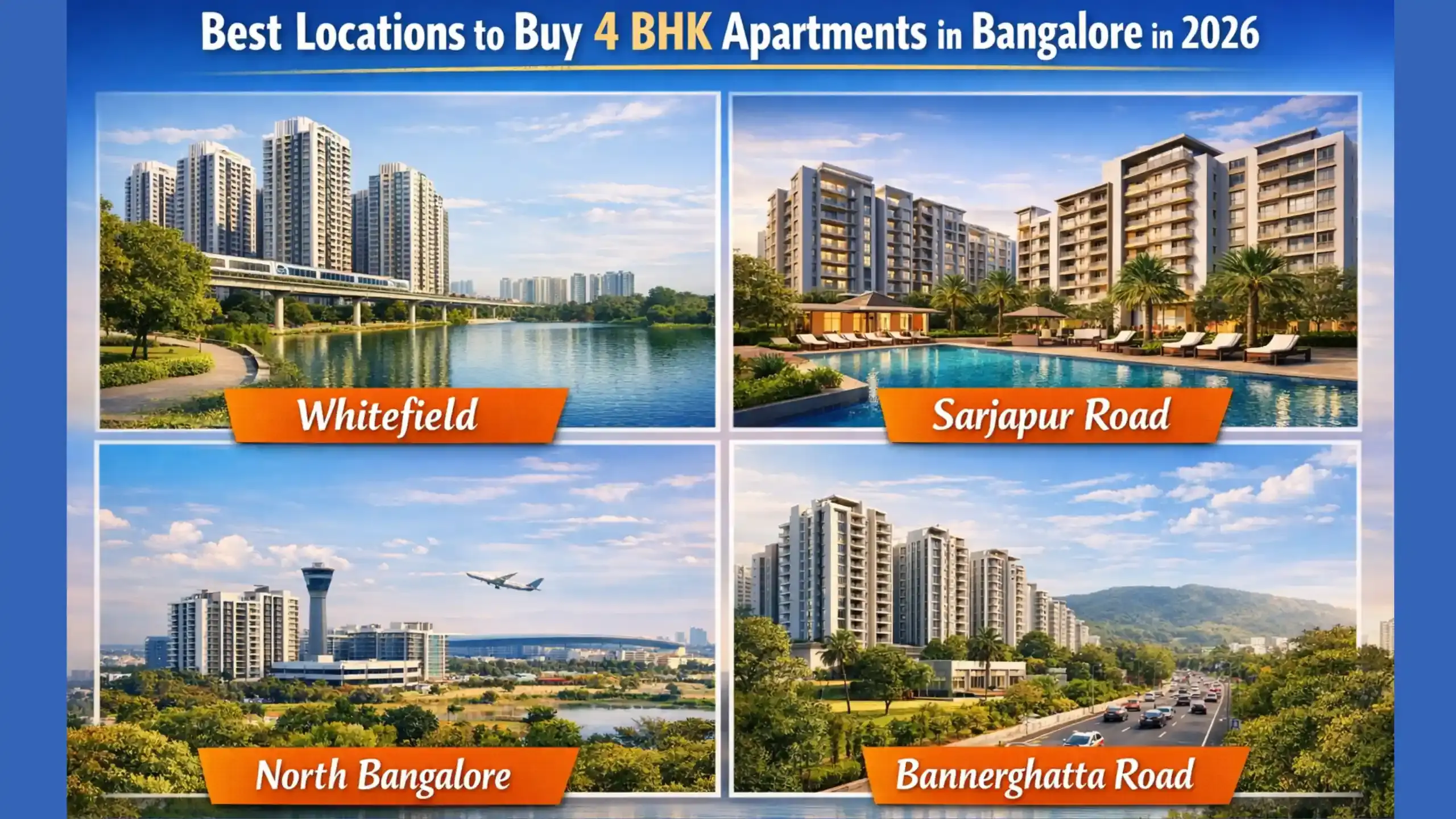 Best Locations to Buy 4 BHK Apartments in Bangalore in 2026