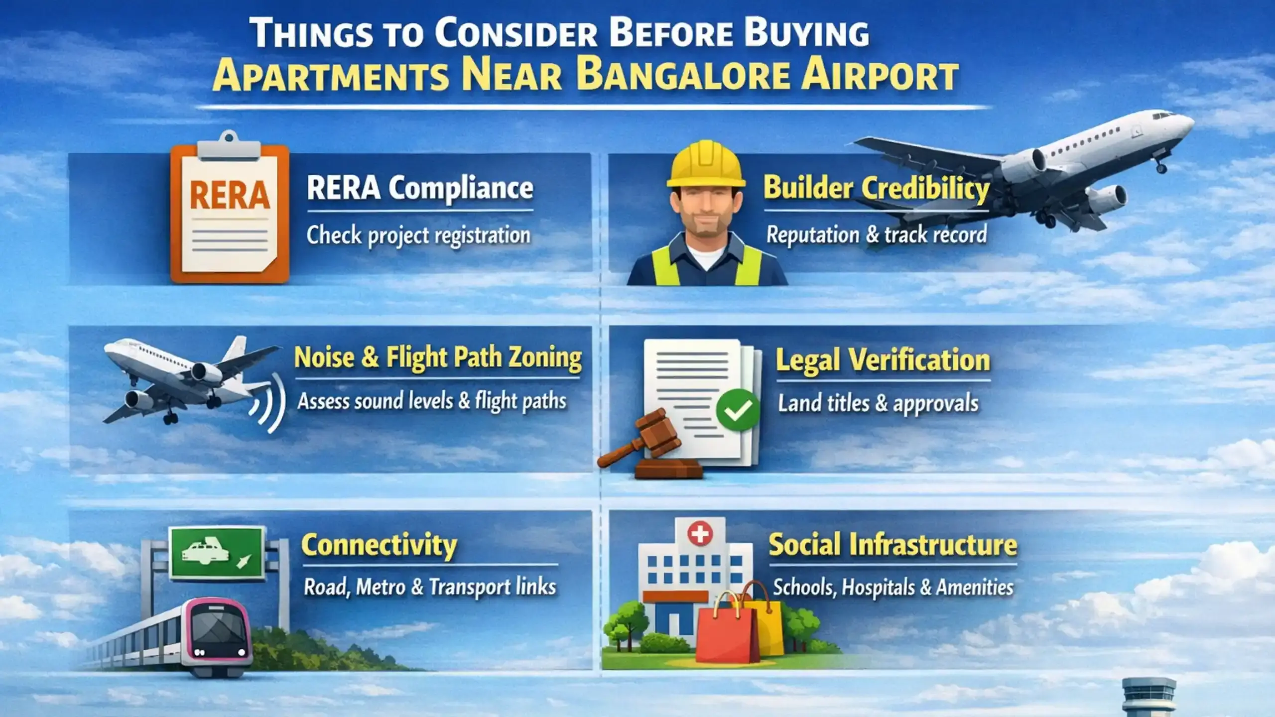 Things to Consider Before Buying Apartments Near Bangalore Airport