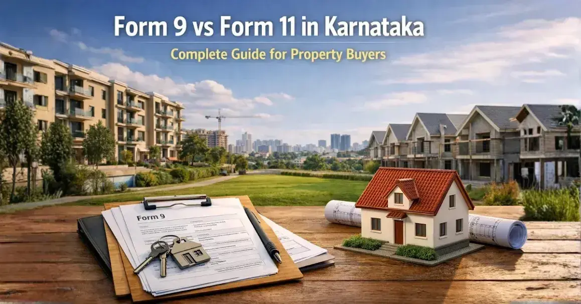 Form 9 vs Form 11 in Karnataka – Complete Guide for Property Buyers