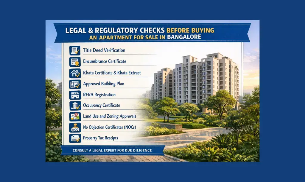 Legal & Regulatory Checks Before Buying An Apartment For Sale In Bangalore