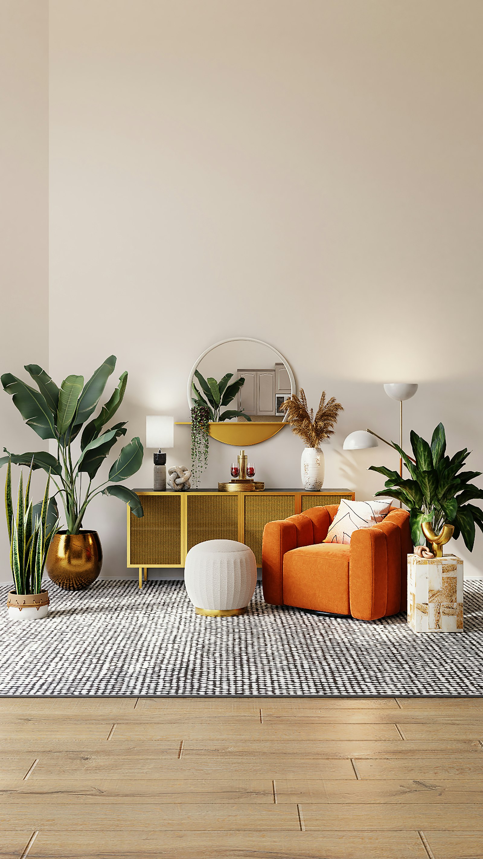 Green plant in a home representing 2BHK flats under 50 lakhs in Whitefield Bangalore