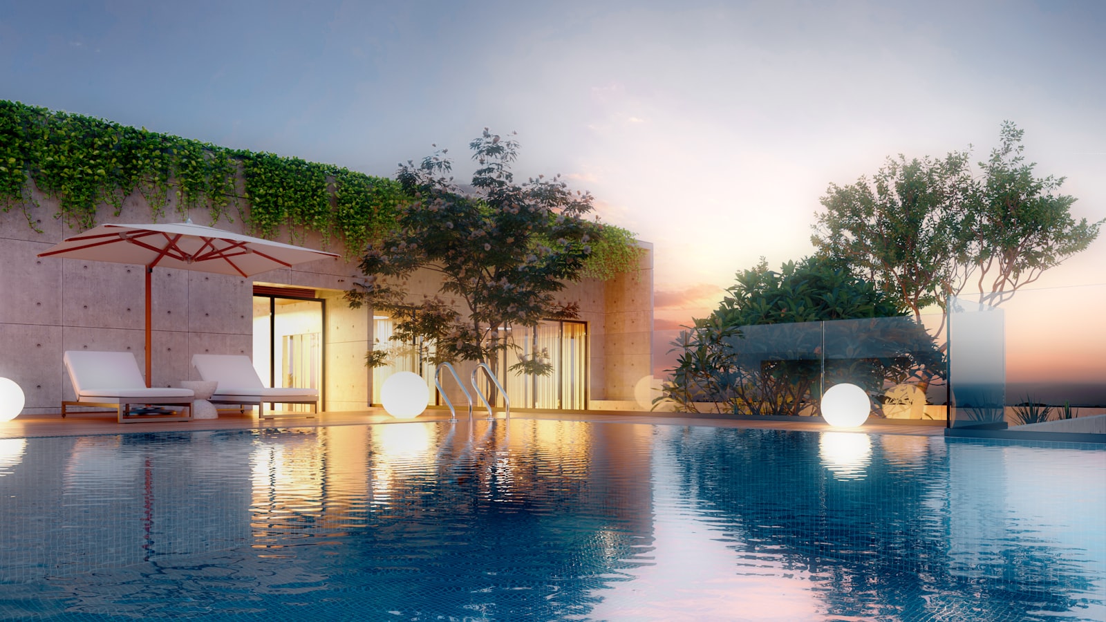 Mukund Kedar Derebail infinity pool amenity