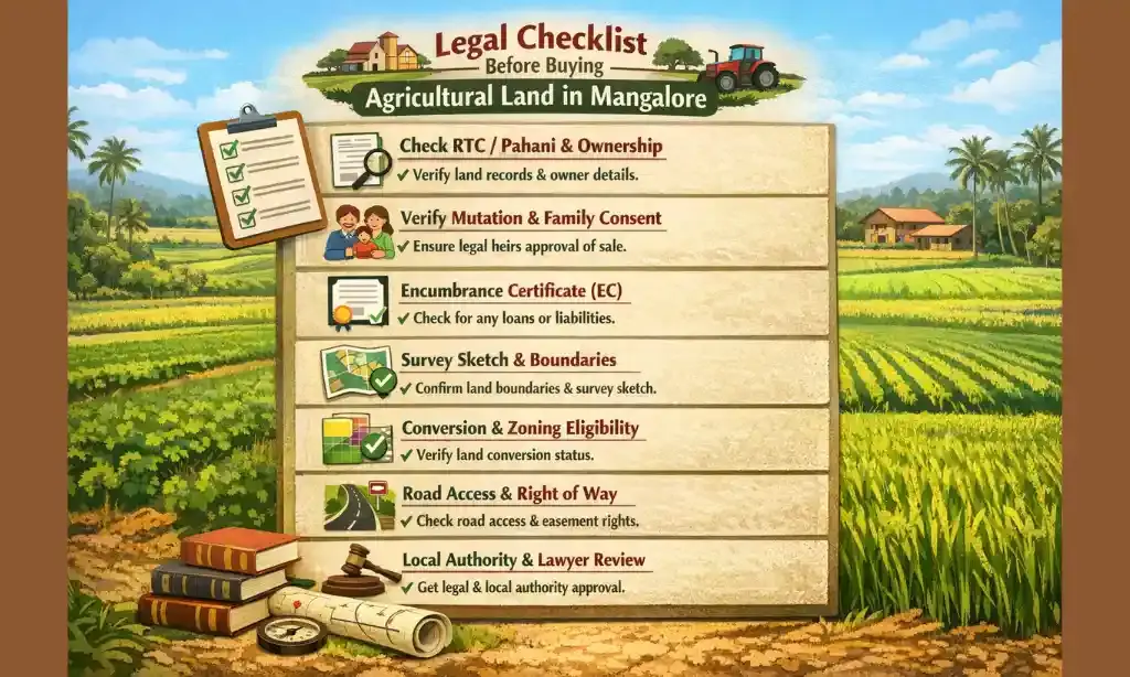 Legal Checklist Before Buying Agricultural Land in Mangalore