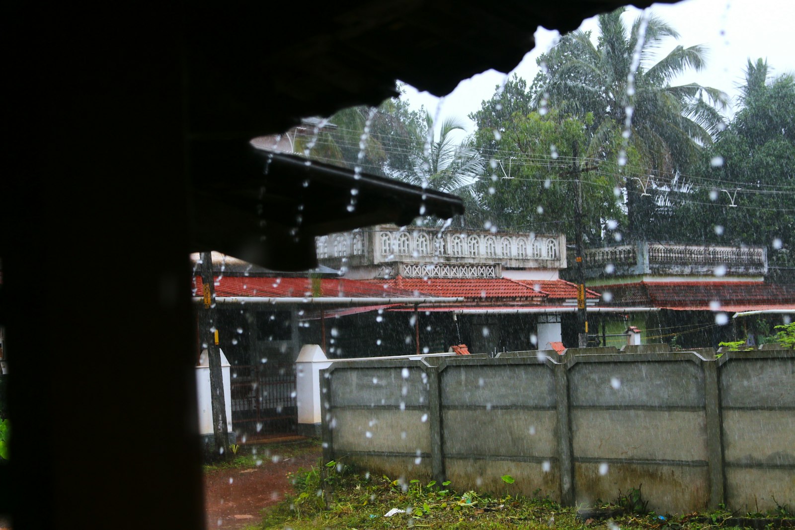 Monsoon rain over coastal Karnataka