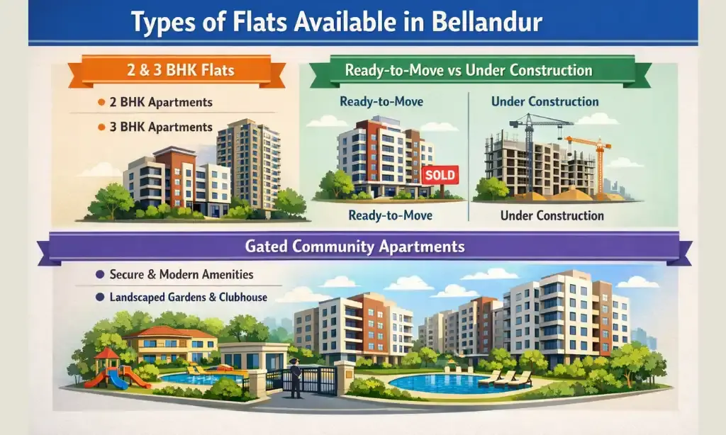 Types of Flats Available in Bellandur
