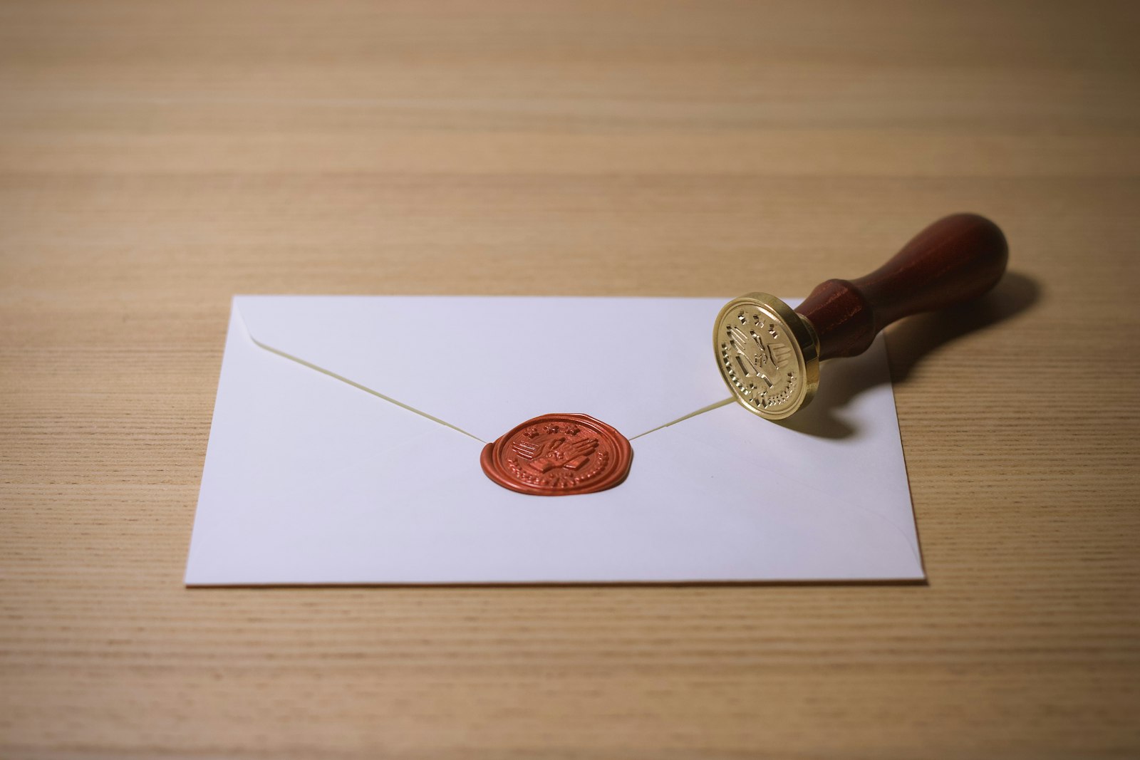Envelope with an official stamp representing the legal guide for foreign nationals buying property in Karnataka