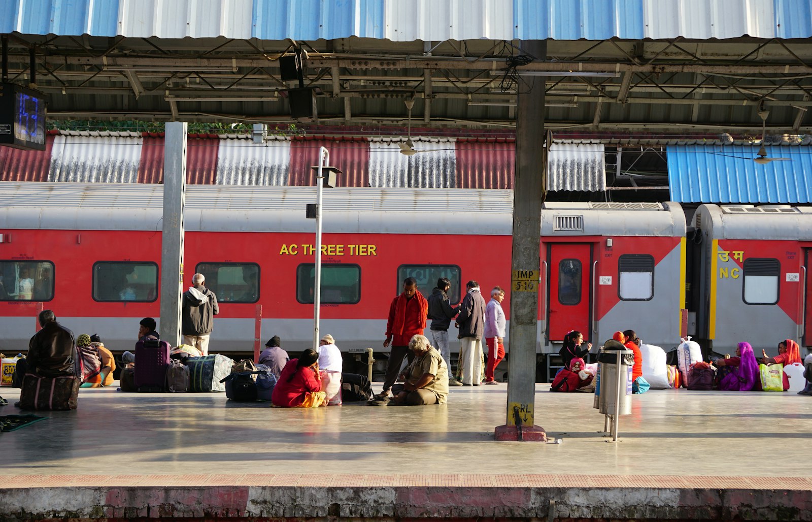 Railway platform representing Hampankatta connectivity to Mangaluru Central and Junction stations