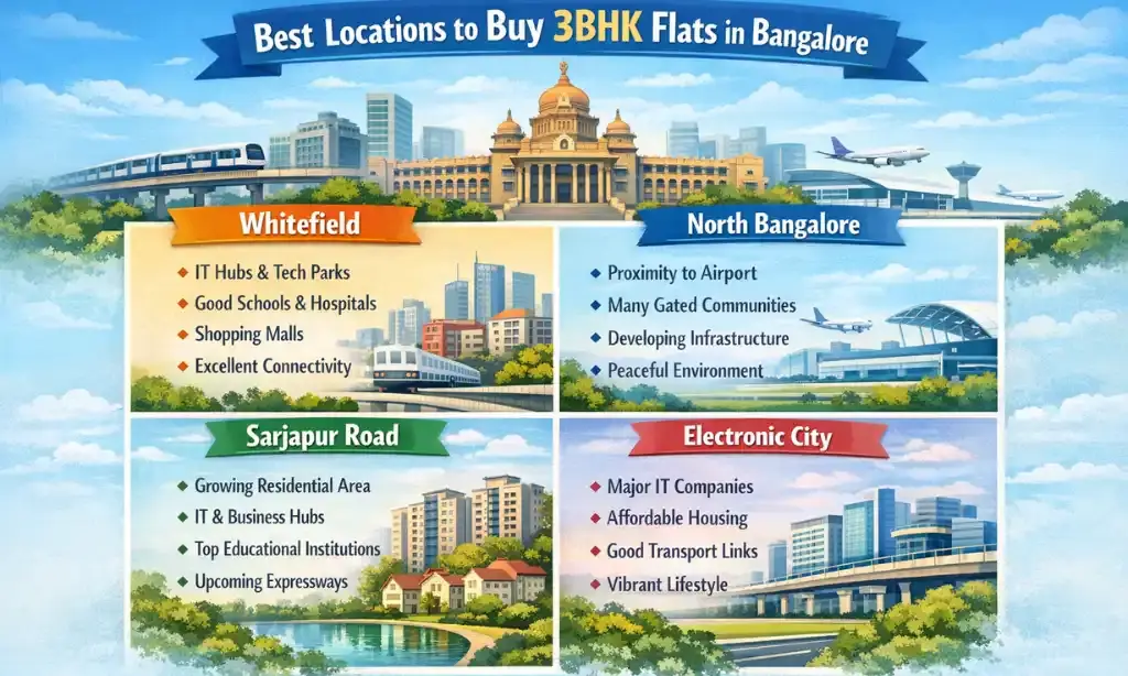 Best Locations to Buy 3BHK Flats in Bangalore
