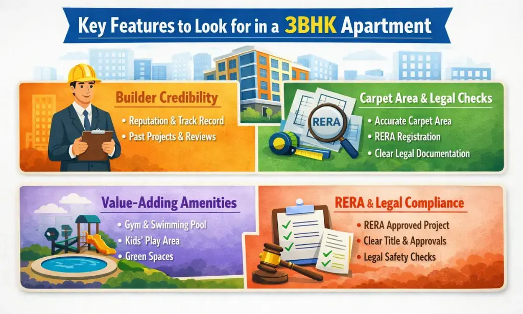 Key Features to Look for in a 3BHK Apartment