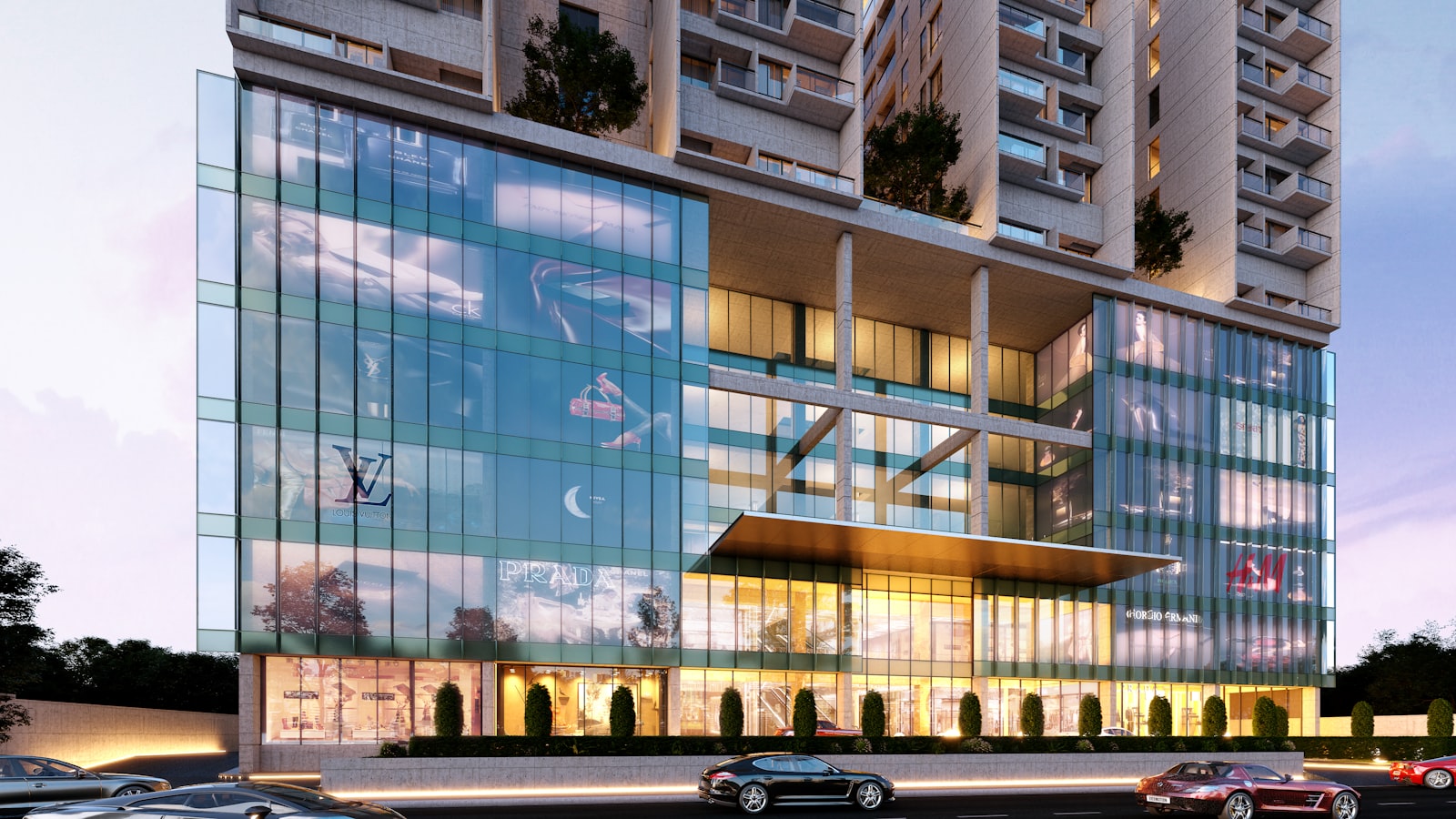 Modern Mangalore apartment building exterior