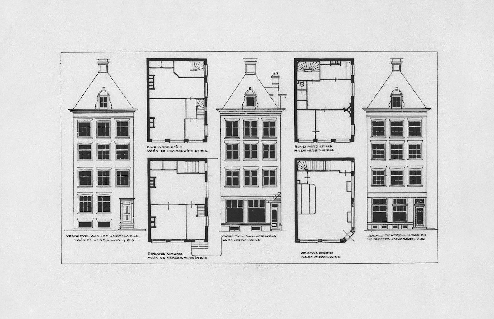 Building elevation architectural drawing