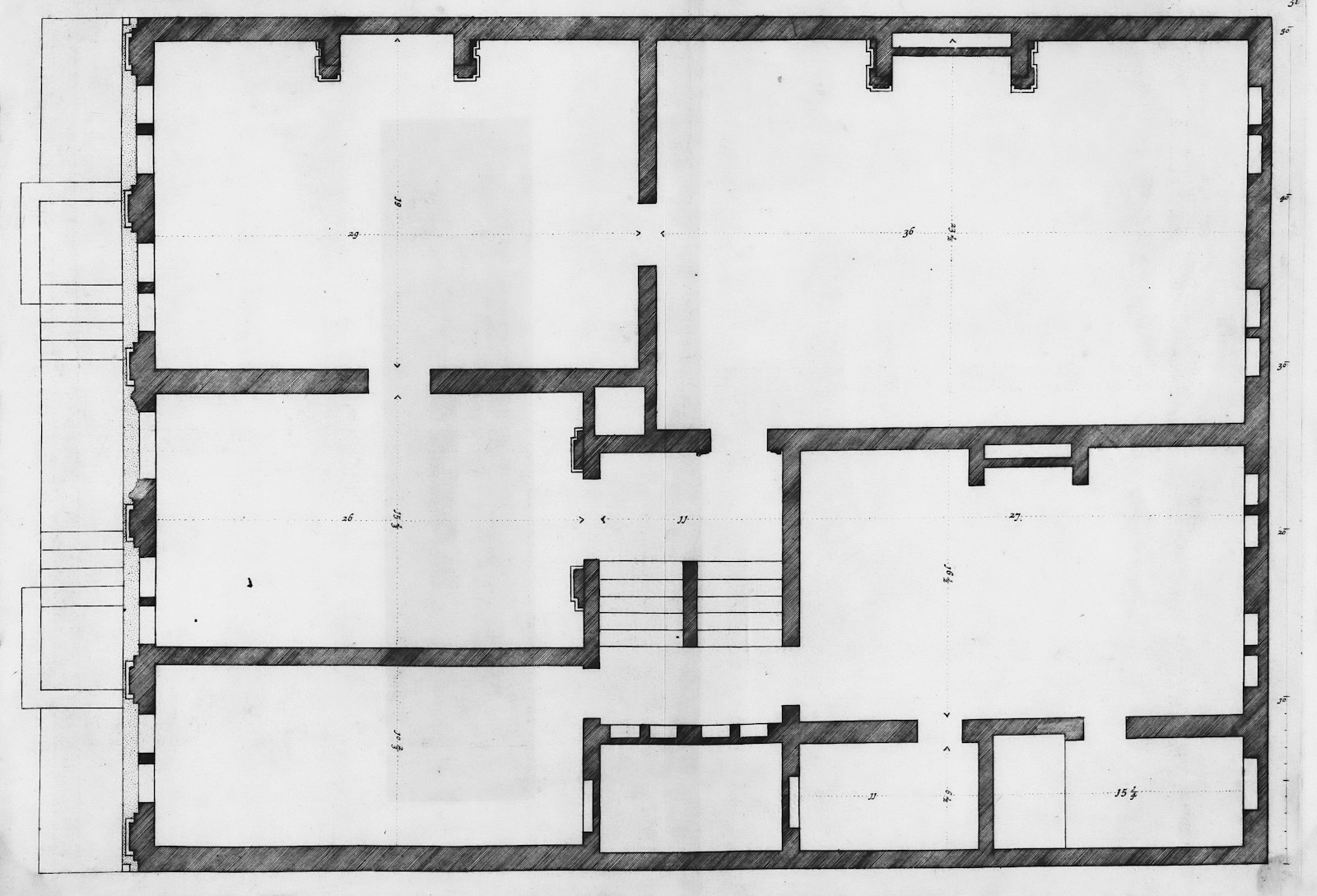 Architectural floor plan drawing