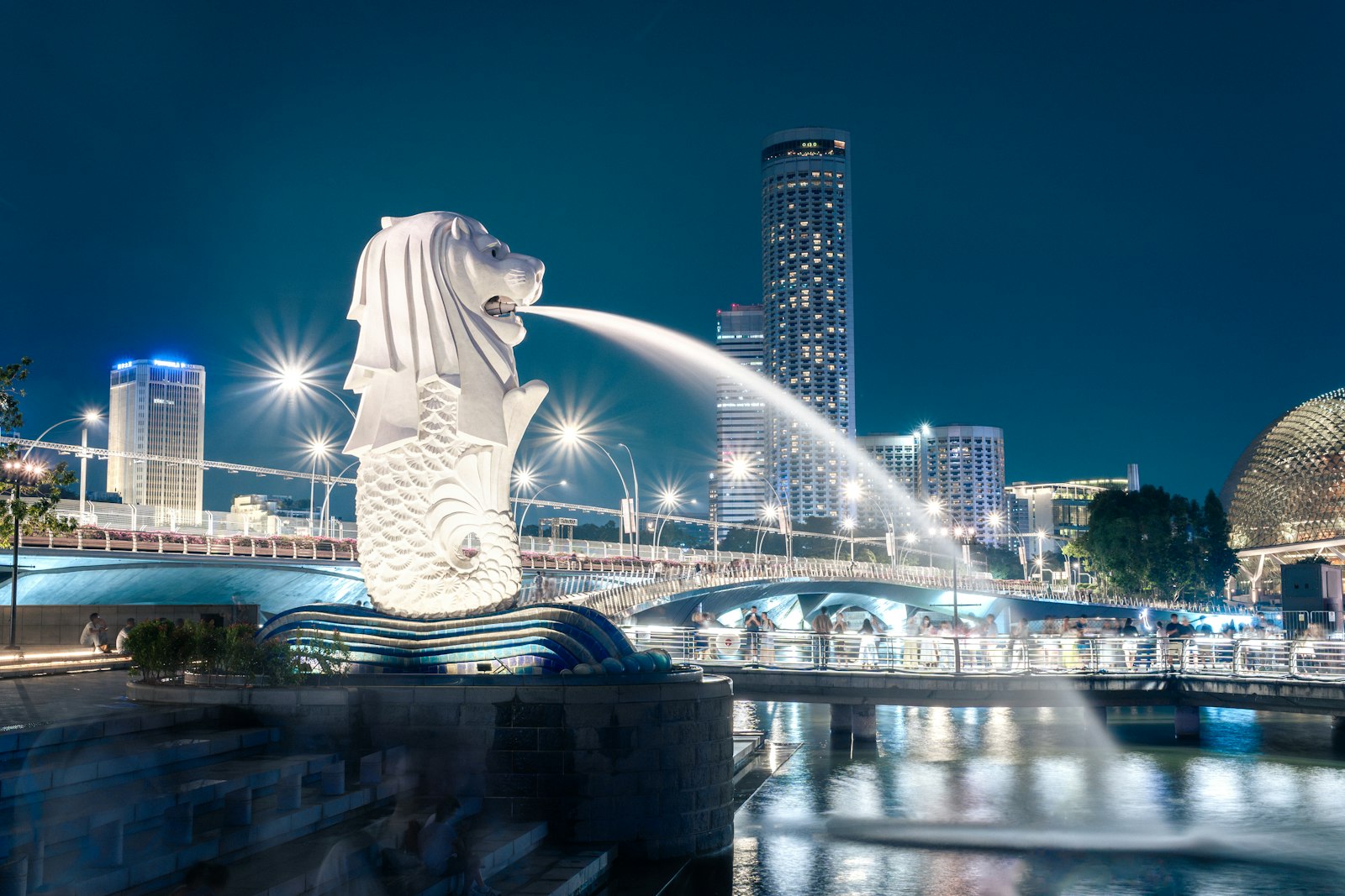 Merlion statue representing Singapore-based NRI buyers and the territorial tax system