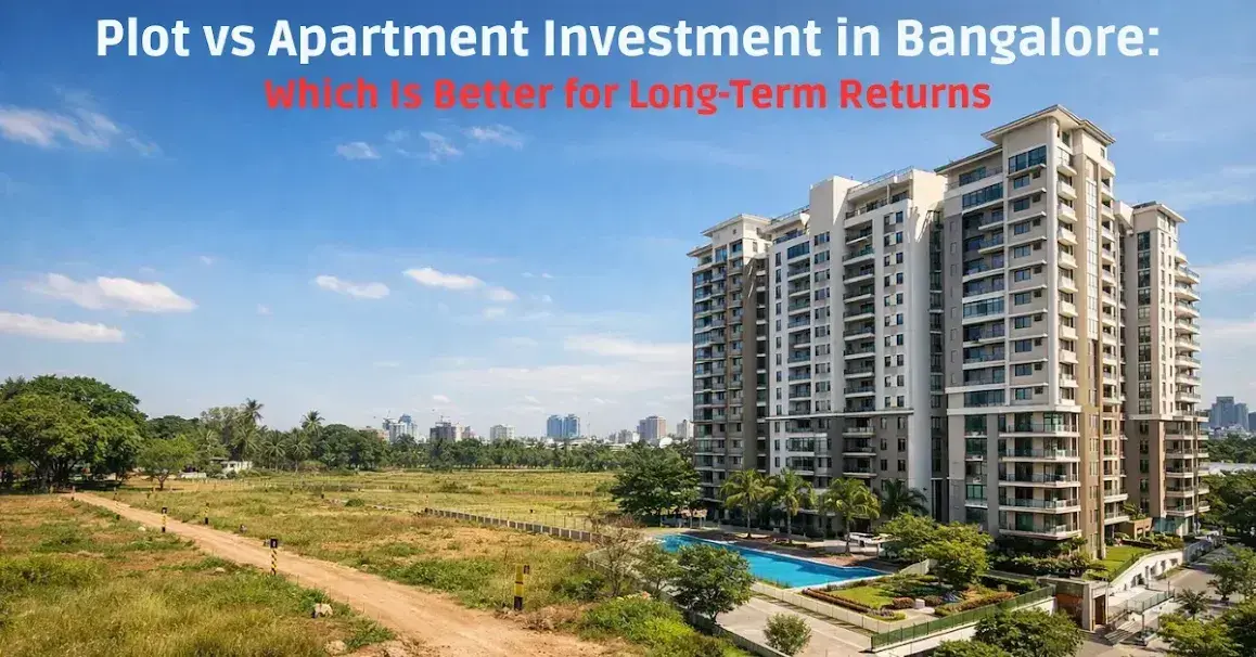 Plot vs apartment investment Bangalore 2026 guide Plot vs apartment investment Bangalore 2026 guide