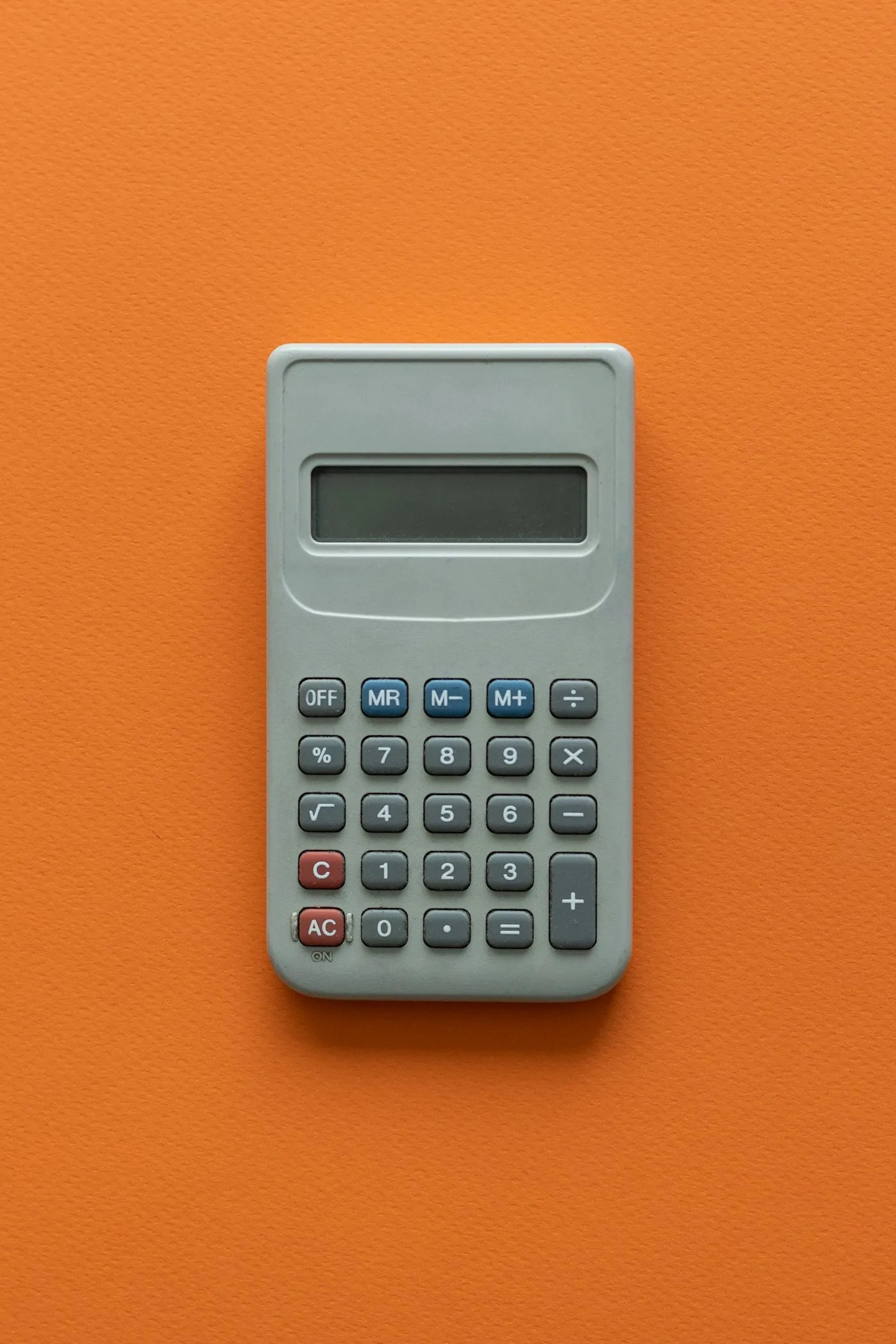 Calculator on a table