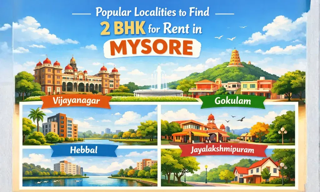 Popular Localities to Find 2 BHK for Rent in Mysore