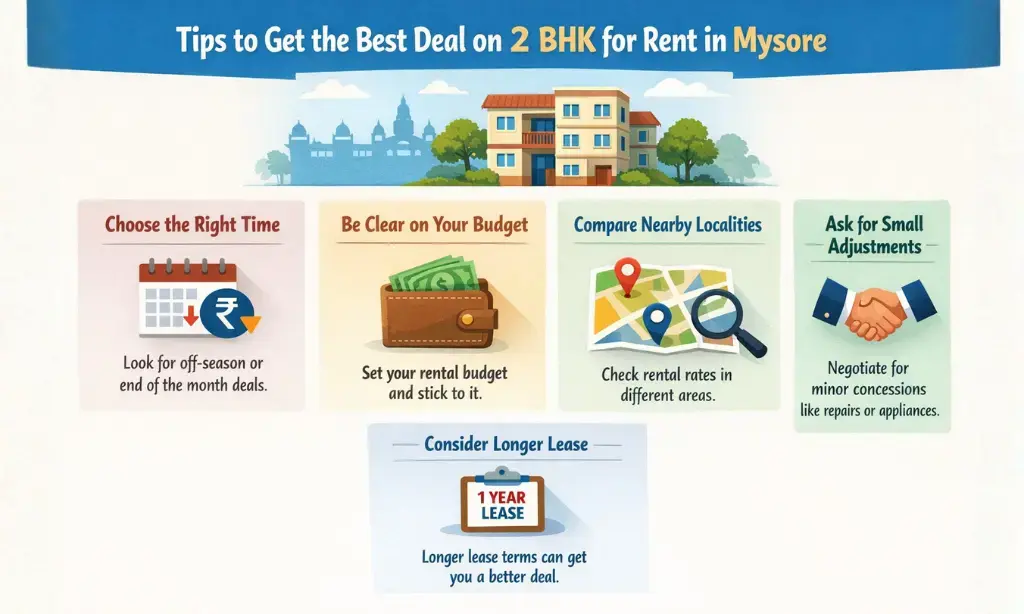 Tips to Get the Best Deal on 2 BHK for Rent in Mysore
