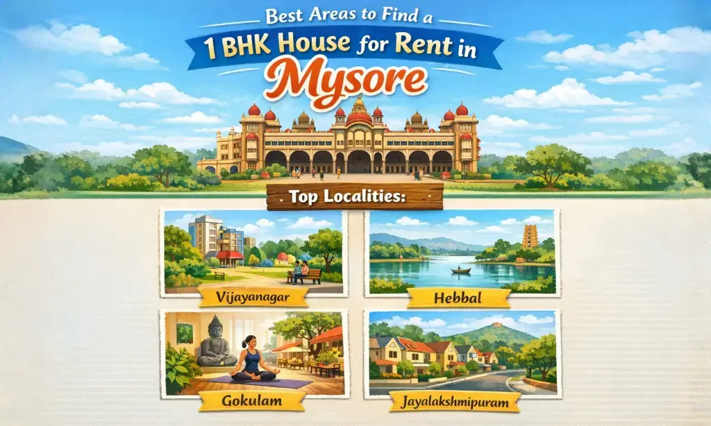 Best Areas to Find a 1 BHK House for Rent in Mysore