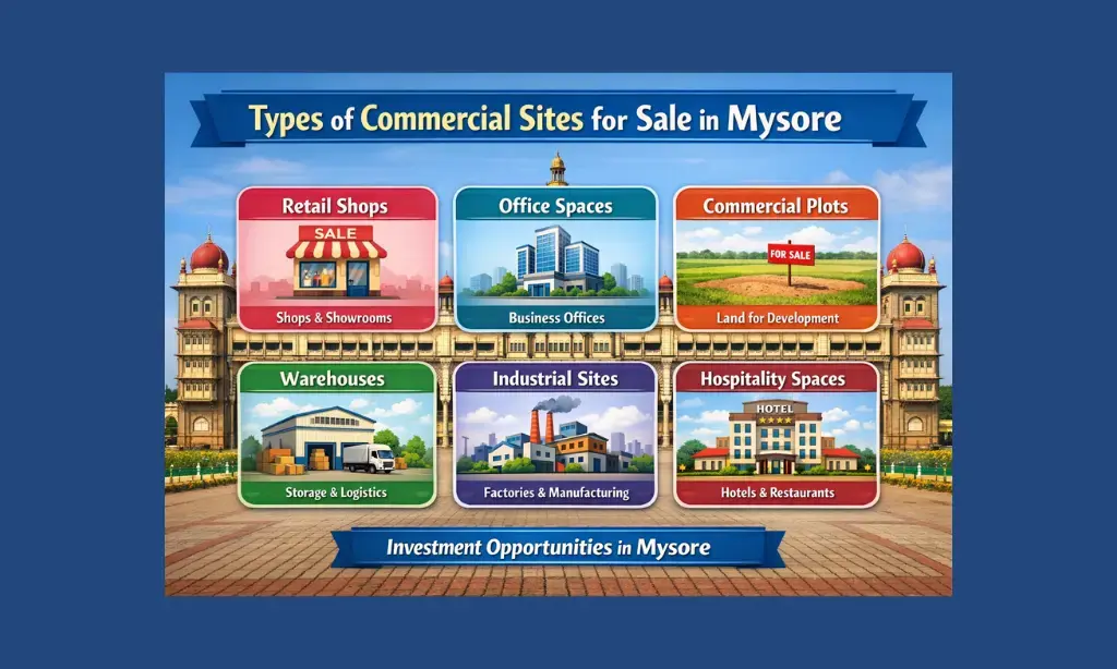 Types of Commercial Sites for Sale in Mysore