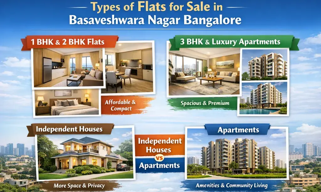 Types of Flats for Sale in Basaveshwara Nagar Bangalore