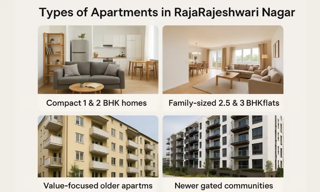 Types of Apartments in RajaRajeshwari Nagar