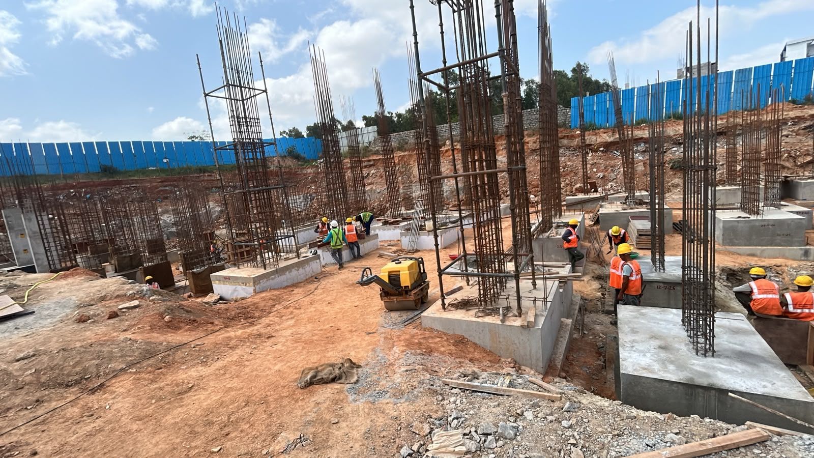 Casagrand Estancia site construction progress, August 2026