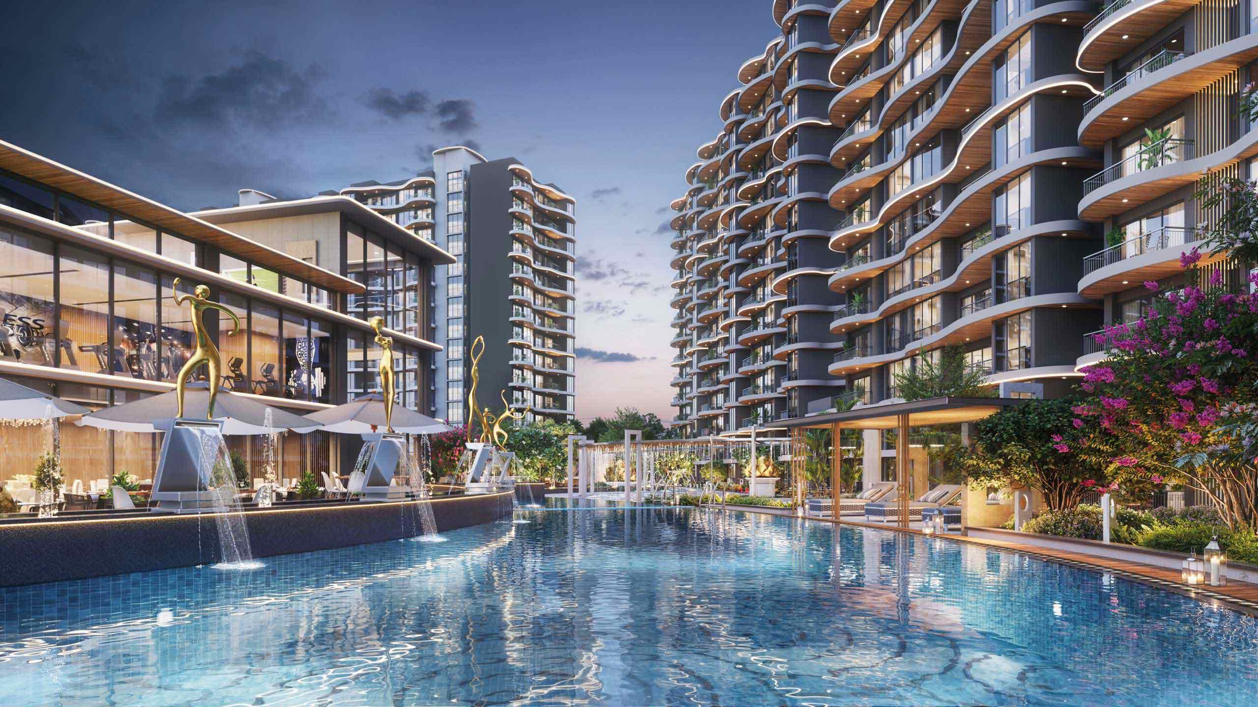 Casagrand Estancia swimming pool render