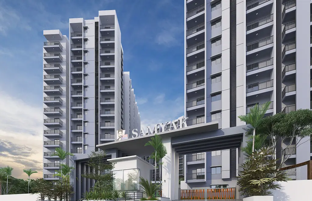 DS MAX Samyak elevation view, Mysore Road, Bengaluru