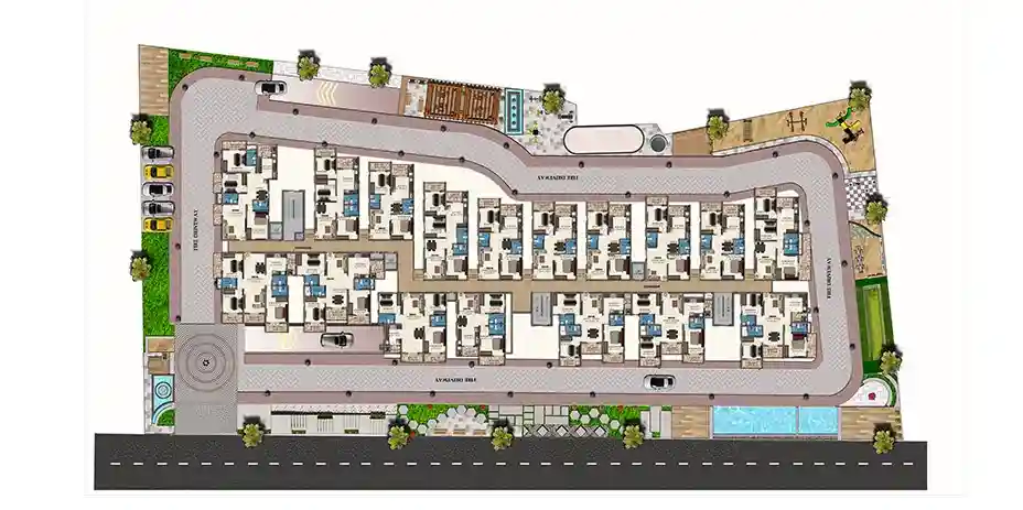 DS MAX Sky Blossom master plan, Begur, Bengaluru
