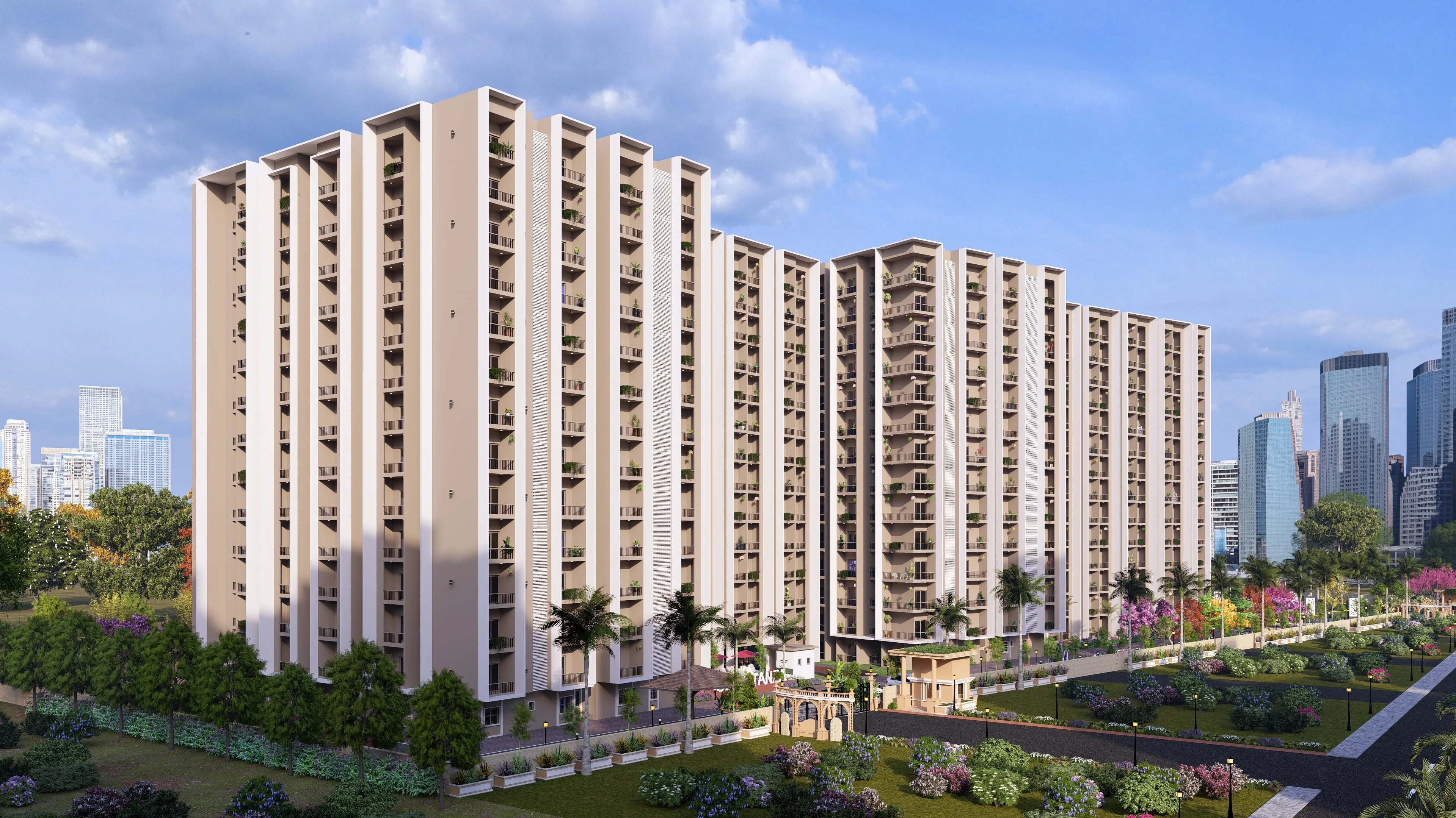 DS MAX Sky Stanza elevation view, Jigani, Bengaluru