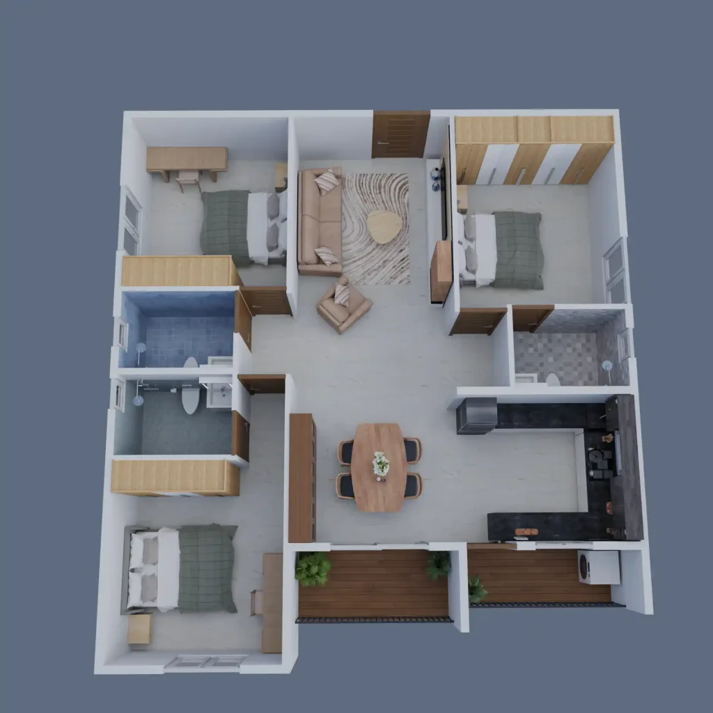 DS MAX Sky Sukhino 3 BHK floor plan, Magadi Road, Bengaluru