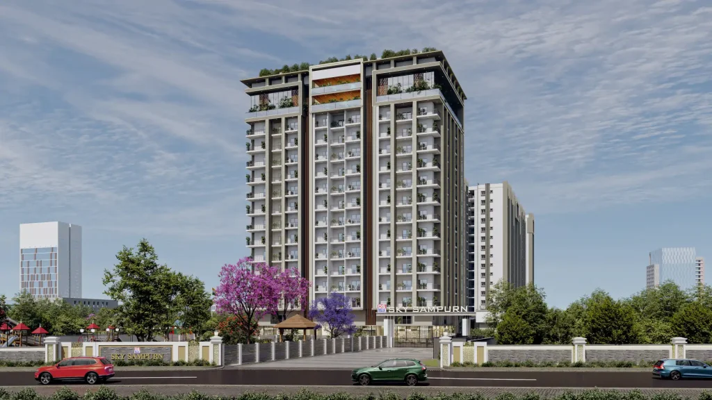 DS MAX SkySampurn elevation view, Varthur, Bengaluru