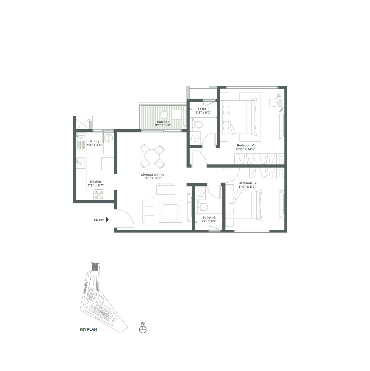 Embassy East Avenue master plan 3.75 acres Hoodi layout