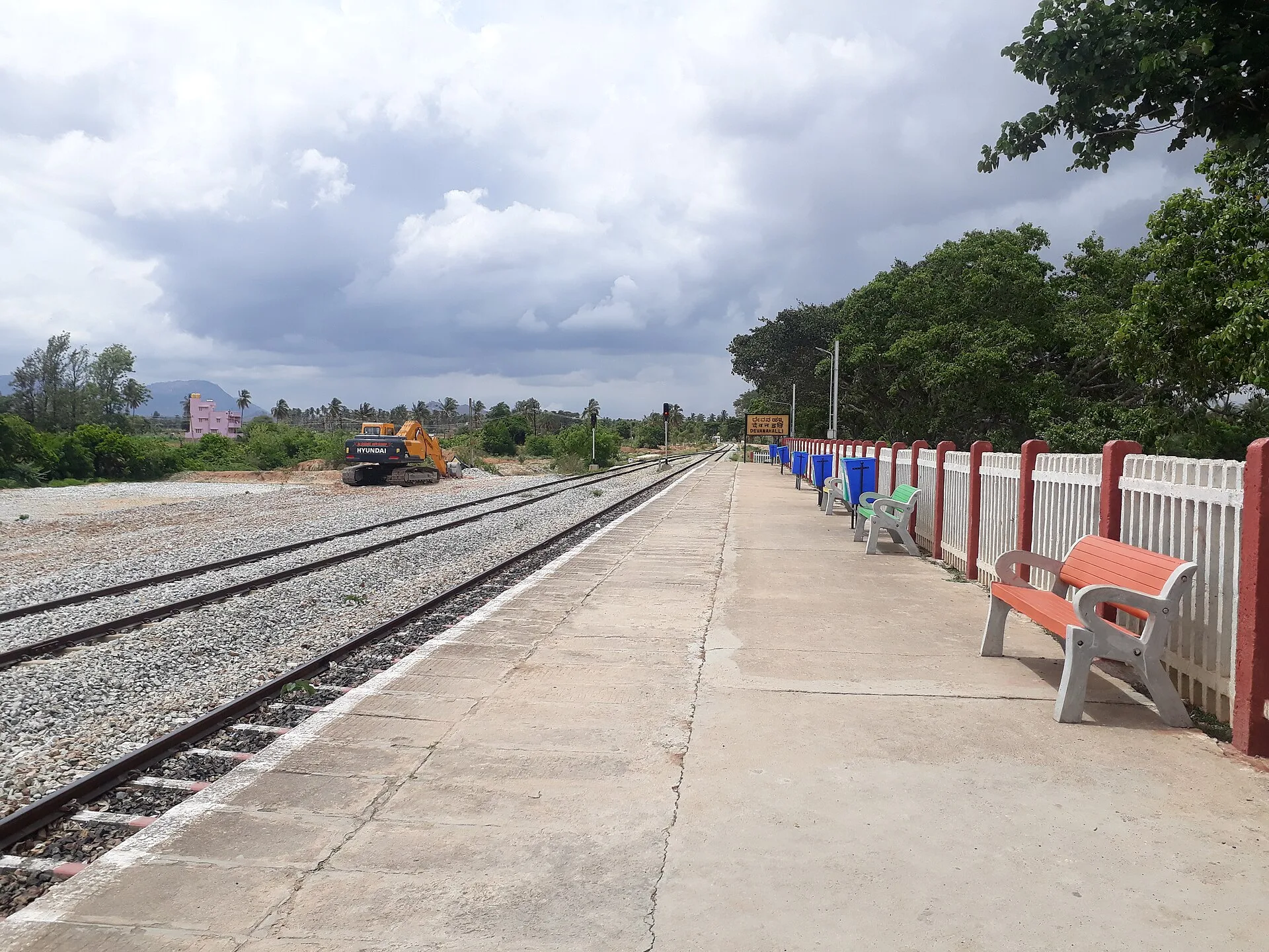 Illustrative photo, not the project: Devanahalli railway station 01