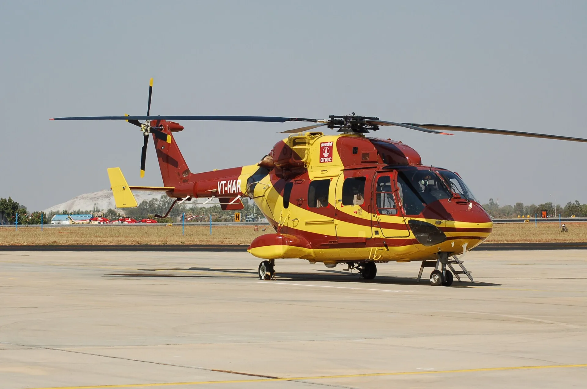 Illustrative photo, not the project: Hindustan Dhruv at the 2007 Aero India show at Yelahanka Air Force Station, Bangalore, Ind