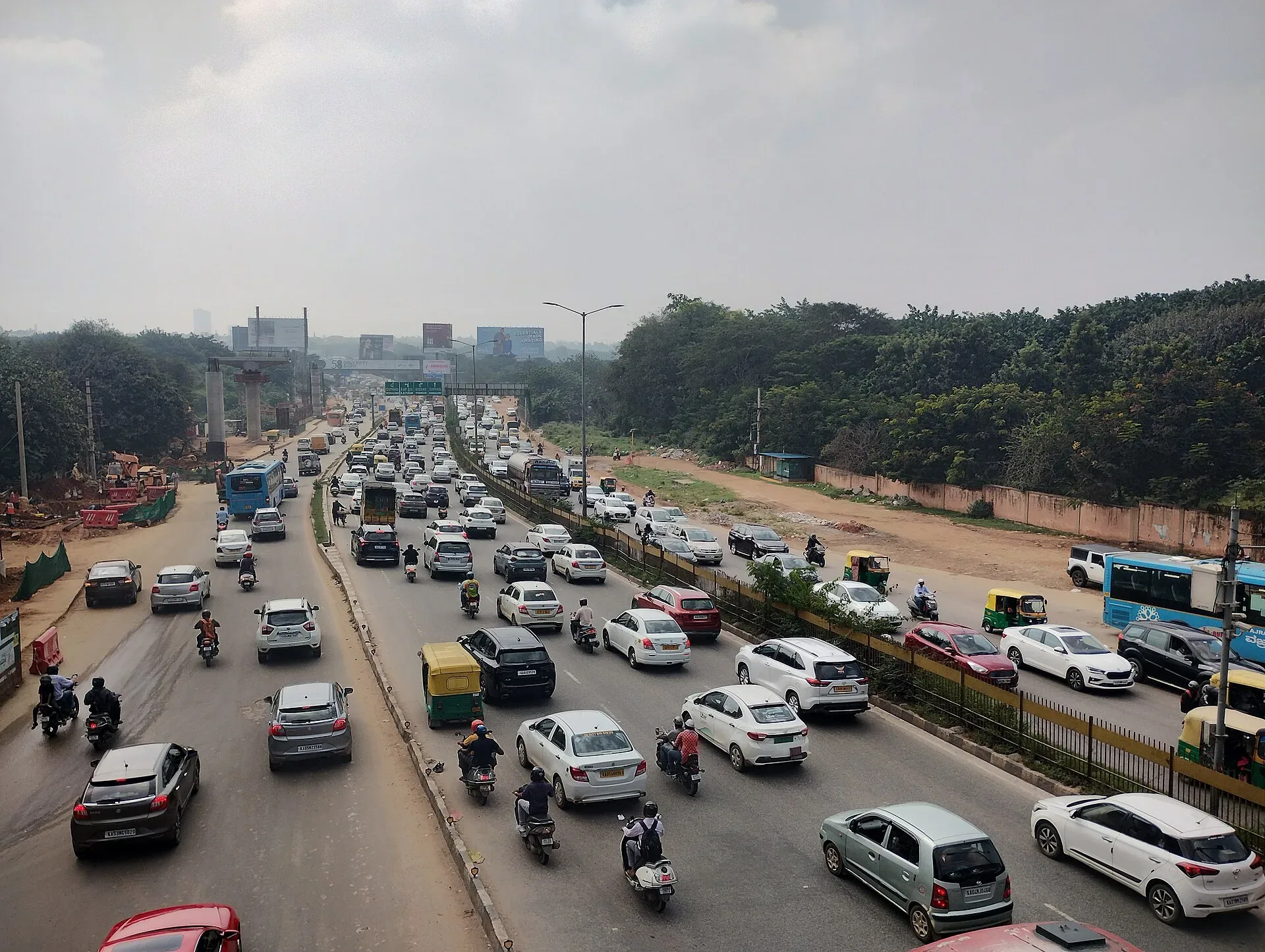 Illustrative photo, not the project: Hebbal Road, Bangalore (2024) 02