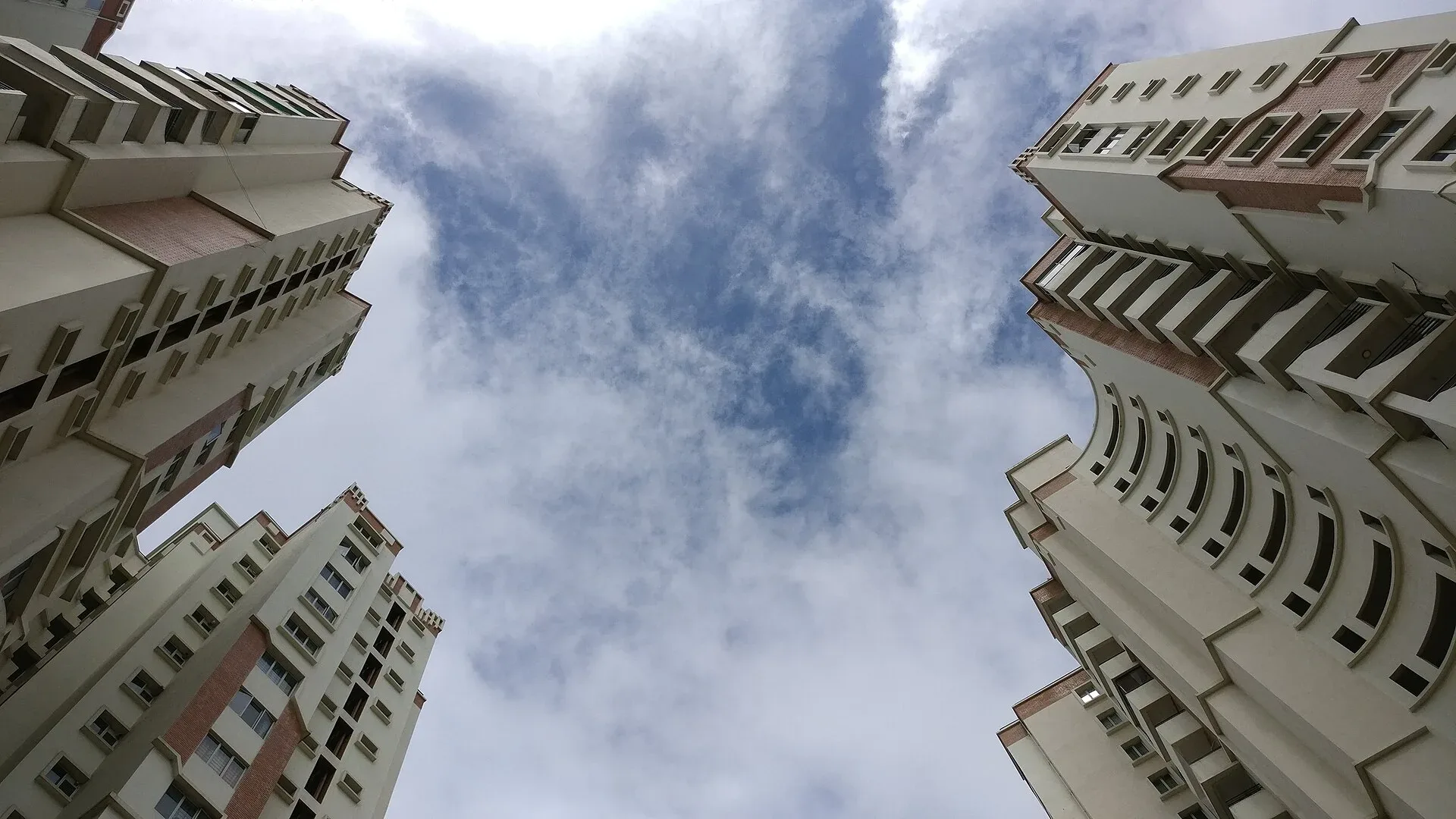 Illustrative photo, not the project: Twin apartment buildings in Bengaluru City