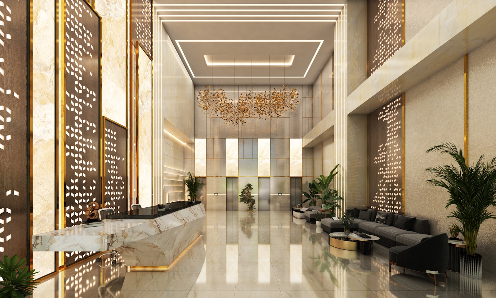 Land Trade Altitude grand lobby entrance Bendoorwell